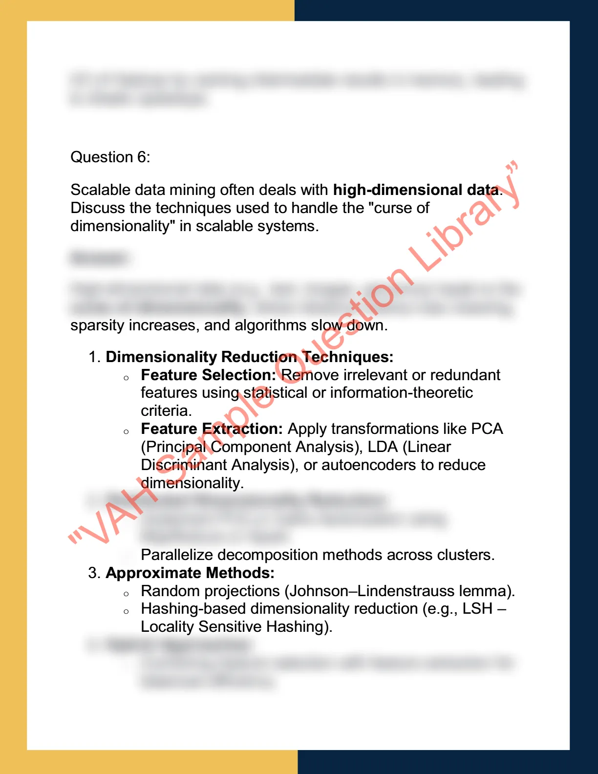 CSCI 654 –  Scalable Data Mining 6